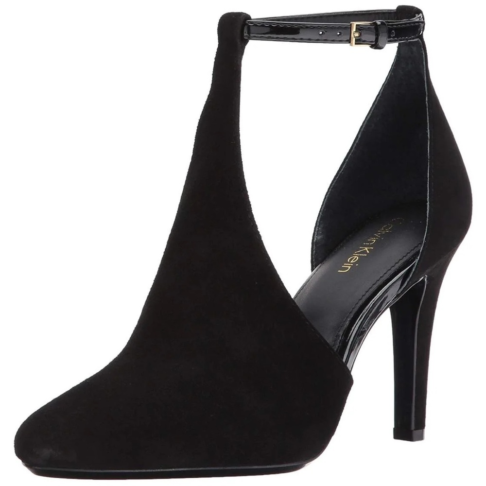Calvin Klein Black Suede Heels